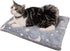 SEIS Reflective Pet Warm Mat, Winter Dog Sleeping Pad Flannel Cat Bed with Star Moon Design for Small Medium Large Dogs