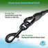 Short Training Leash for Dogs, 18” Rock Climbing Rope with Swivel Metal Snap-Bolt for Walking