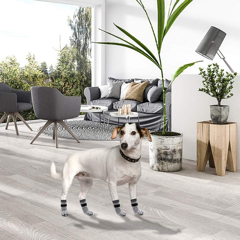 EXPAWLORER Anti Slip Dog Socks, Dog Shoes for Hot Pavement, Traction Control Boots for Small Medium Large Dogs