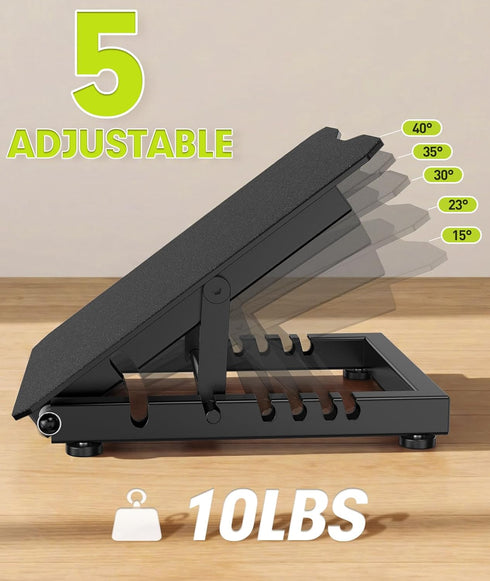 OYY Stretcher,600lbs Commercial Slant Board for Calf Weight Capacity Adjustable Incline Balance Board for Squat Home