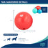 Good Scout Large Rubber Ball Dog Toy for Fetching, Chewing, No Stuffing for Medium & Large Dogs, Aggressive Chew Toy