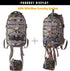 Waterproof Camo Hunting Backpack with Rain Cover and Bow/Rifle Holder for Camping, Hiking