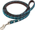 Puppy Leash for Small Dogs - StrawberryEC Cute Leather Peacock Green Plaid Leash