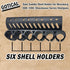 Gotical Quick Detach Saddle Side Carrier Kit, 12 Gauge 6 Round Shell Holder for Mossberg 500/590