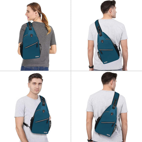 MOSISO Sling Backpack, Multipurpose Crossbody Shoulder Bag, Travel Hiking Daypack