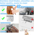 MEMIRY 4FC+5FC+7FC A5, KM10 (3 Packs) Size Detachable Dog Grooming Blades, Compatible with Andis, Oster Wahl Series