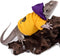 WATFOON Bearded Dragon Clothes Tank Accessories Costume Handmade Warm Coat Jacket for Small Animals (Purple/Yellow)