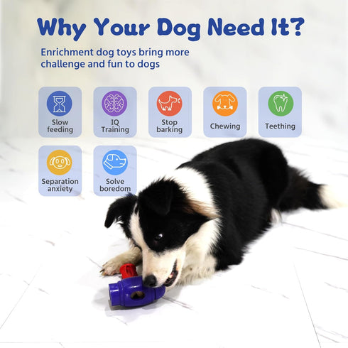 Dog Chew Toys for Aggressive Chewers - Natural Rubber Toys for Medium Large Dogs, Durable Indestructible Dog Toys