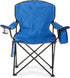 Extra-Large Blue Camping Chair by Amazon Basics - Ideal for Outdoor Relaxation