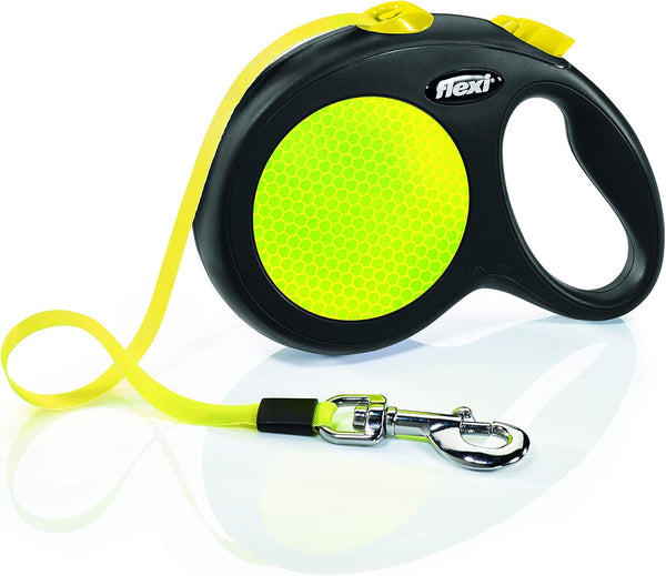 Flexi New Neon Retractable Lead Large Tape 5M, Neon