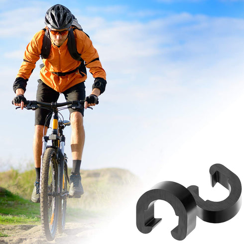 HESTYA 100 Pieces Bicycle C-Clips Clamps for Brake Derailleur Shift Cables with Plastic Box