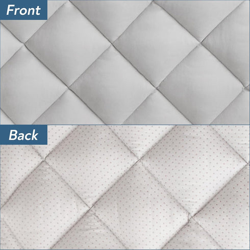 Dog Crate Pad 2 Pack, Soft Anti-Slip Bottom Mat, Machine Washable, Fits 36 Inch Dog Crate, Grey, 36" x 23"