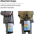 Waterproof Folding Storage Pouch for Outdoor Hiking Camping, Military Map Pouch Holder, Transparent Map Case