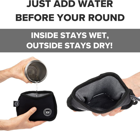 Golf Club Cleaner for Golf Bag - Waterproof Golf Ball Cleaner Pouch and Brush, Golf Club Bag Accessories