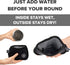 Golf Club Cleaner for Golf Bag - Waterproof Golf Ball Cleaner Pouch and Brush, Golf Club Bag Accessories