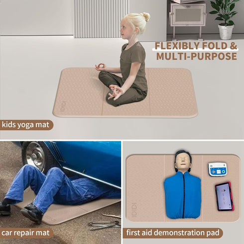 (1.2" 14"x 24"Extra Elbow Foldable Exercise Pad for Gym or Home Use, x Thick and Wide Multi-Functional Knee Pad Cushion