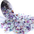 1lb Fluorite Aquarium Gravel Rocks, Natural Tumbled Healing Crystal Chips for Fish Tank Decor and Planters