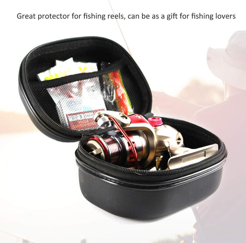 Vbestlife Fishing Reel Bag, Protective EVA Cover for Spinning Fishing Reel