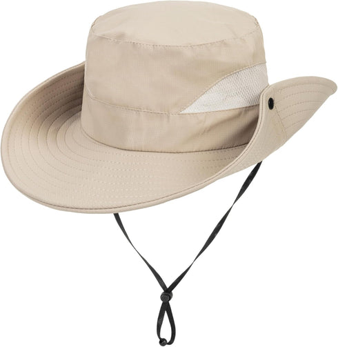 Kids Sun Hat with UV Protection, Beach Bucket for Boys & Girls, Wide Brim Safari Boonie Cap