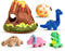 Generic Dinosaur Squeaky Dog Toy for Large Dogs, Interactive Plush Chew Toy, Hide