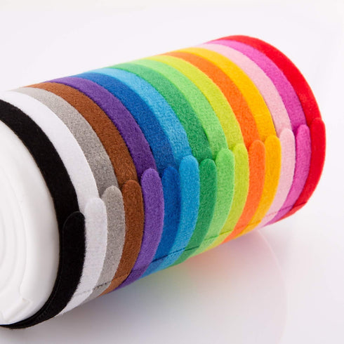 LUTER 15 Colors Puppy Collars 20x1cm - Soft Adjustable Whelping ID Collars for Newborn Dogs and Kittens