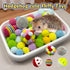 Funny Hedgehog Cage Accessories Enrichment Toys, Cute Sandbox and Ball Toys, Small Animal Accessories for Hedgehog
