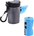 Kare & Kind Pet Waste Bag Dispenser with Carabiner - Double Layer Fabric - Zippered Poop Bag Holder and Pet Waste Bags