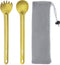 Titanium Spork Long Handle | Ultra Lightweight Camping Utensil for Backpacking, Hiking, and Outdoors