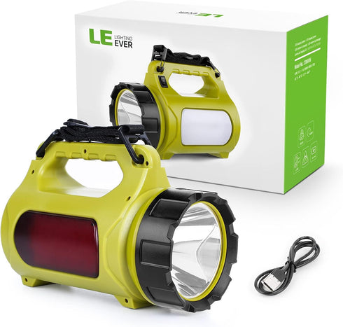 LE Rechargeable LED Lantern, 1000LM, 5 Light Modes, Power Bank, IPX4 Waterproof