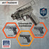 U2 Stinger Gun Magnet Mount, Magnetic Gun Mount Holster with Inner Barrel Support, Gun Magnets for Car, Truck, Safe