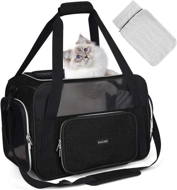 BAGLHER Pet Travel Carrier, Cat Carriers Dog Carrier for Small Medium Cats