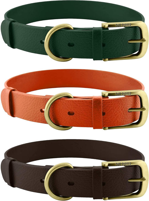 Tuff Pupper Classic Heavy Duty Dog Collar, 10x Stronger Than Leather, Waterproof & Odor Proof, Small (12-15" Neck)