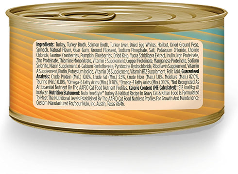 Nulo Freestyle Cat & Kitten Shredded Wet Canned Food, Premium Grain-Free, Protein-Rich, 3 oz, Pack of 24