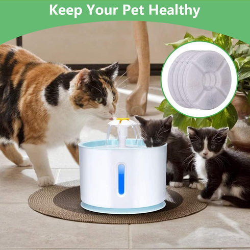 12 Pack Cat Water Fountain Filters - Replacement Filter for 81oz/2.4L Automatic Pet Cat Dog Water Fountain