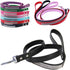 Scicalife PU Leather Dog Leash, Colorful Walking Leash with Sparkly Studded Rhinestone for Cats or Dogs (Black)