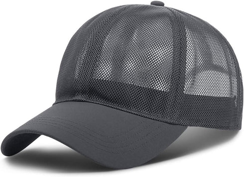 YOLAI Men Women Mesh Breathable Sun Hats Adjustable Baseball Cap Hip Hop Baseball Caps Sunscreen Trucker Hat