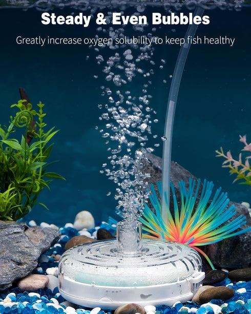 Pawfly Large Internal Fish Tank Sponge Filter, Detachable Submersible Filter with Foam and Filter Balls for 20-40