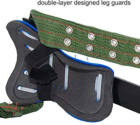 Litong 2 Pack Tree Climbing Gears - Adjustable Spikes with Harness Belt & Non-Slip Pedal Tool