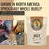 10 lbs 8.5% Scratch and Peck Whole Barley Chicken, Duck and Livestock Supplemental Grain - Bag - Protein, Certified