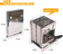 Portable Folding Camping Wood Stove, Lightweight Stainless Steel Wood Burning Camp Stove with Grill for BBQ