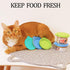 8 PACK Can Lids - Pet Food Can Cover and Food Mixing Spoons, Fits Most Standard Size Dog and Cat Cans