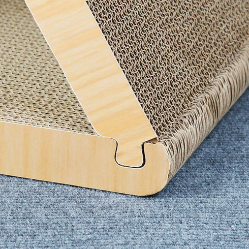 Cat Scratcher Cardboard, Durable Large Triangle Vertical Cat Scratching Board with Premium Scratch Textures Design
