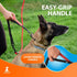 Heavy Duty Rope Bungee Leash for Large and Medium Dogs, No Slip Reflective Leash for Outside, 5.5 Ft Red