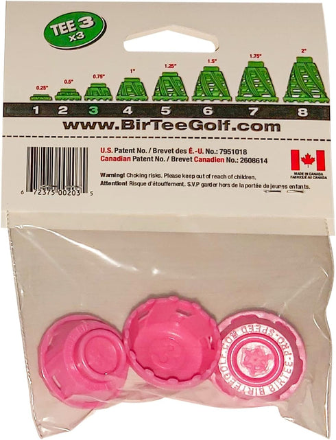 Pro Golf Tees - Size #3 (3/4"), Individual Size Packs, 3 Tees Per Pack for Winter/Mat/Simulator