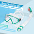 Set 3 Swimming Snorkel Pano Window Adult Snorkeling Gear, Professional Snorkel Goggles Anti-Fog Diving Mask, Anti-Leak