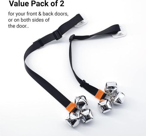 SVD.PET 2-Pack Puppy Bell Doorbells: Adjustable Dog Bells for Potty Training, Attach to Doorknob or Anywhere Near The
