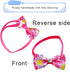 12pcs Pet Bowties Dog Bow Ties with Adjustable Neckties, Glittery Rhinestone Collar for Small Medium Pets