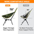 AYAMAYA Ultralight Folding Camping Chair - High Back with Sturdy Aluminum Frame