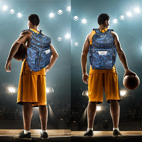 WOLT Basketball Backpack Bag with Separate Ball Compartment and Shoes Pocket, Large Sports Equipment Bag