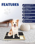 Dog Nail Scratch Pad with Treat Box & Pet Nail Clipper, Interactive Training Tool for Filing Dog Nails, Best for Small